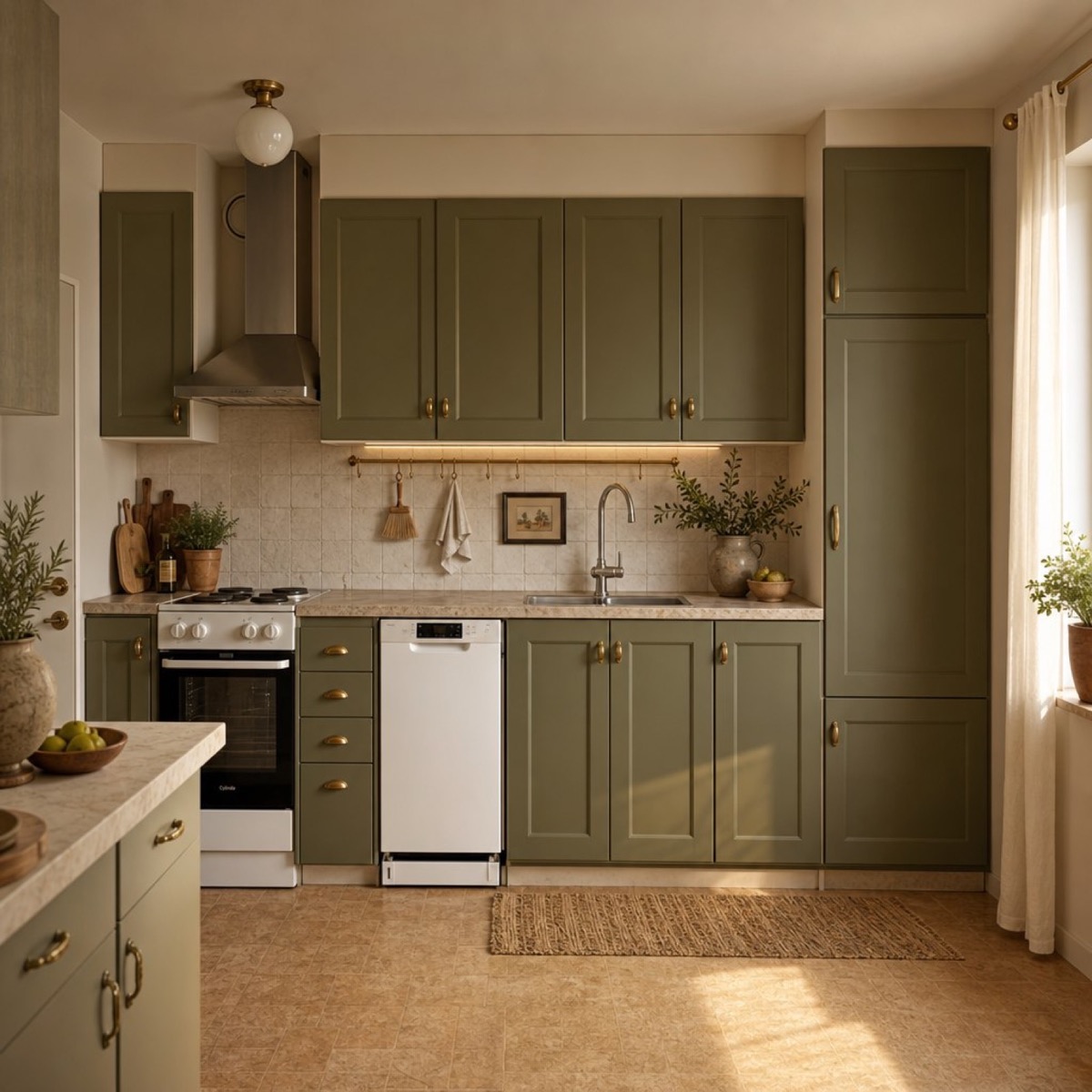 Kitchen after AI interior redesign